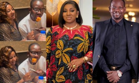 Mide Martins feeds and bribes her husband