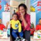 Nkechi Blessing buys 5 cakes for her son for his 5th birthday