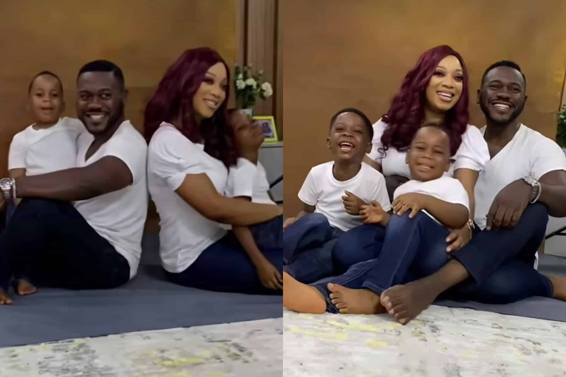 Deyemi Okanlawon and family in rare video