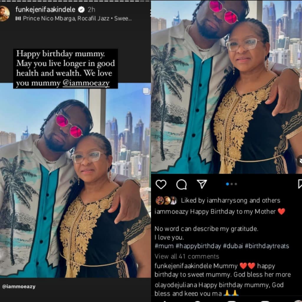 Funke Akindele celebrates Mo Eazy's mother's birthday