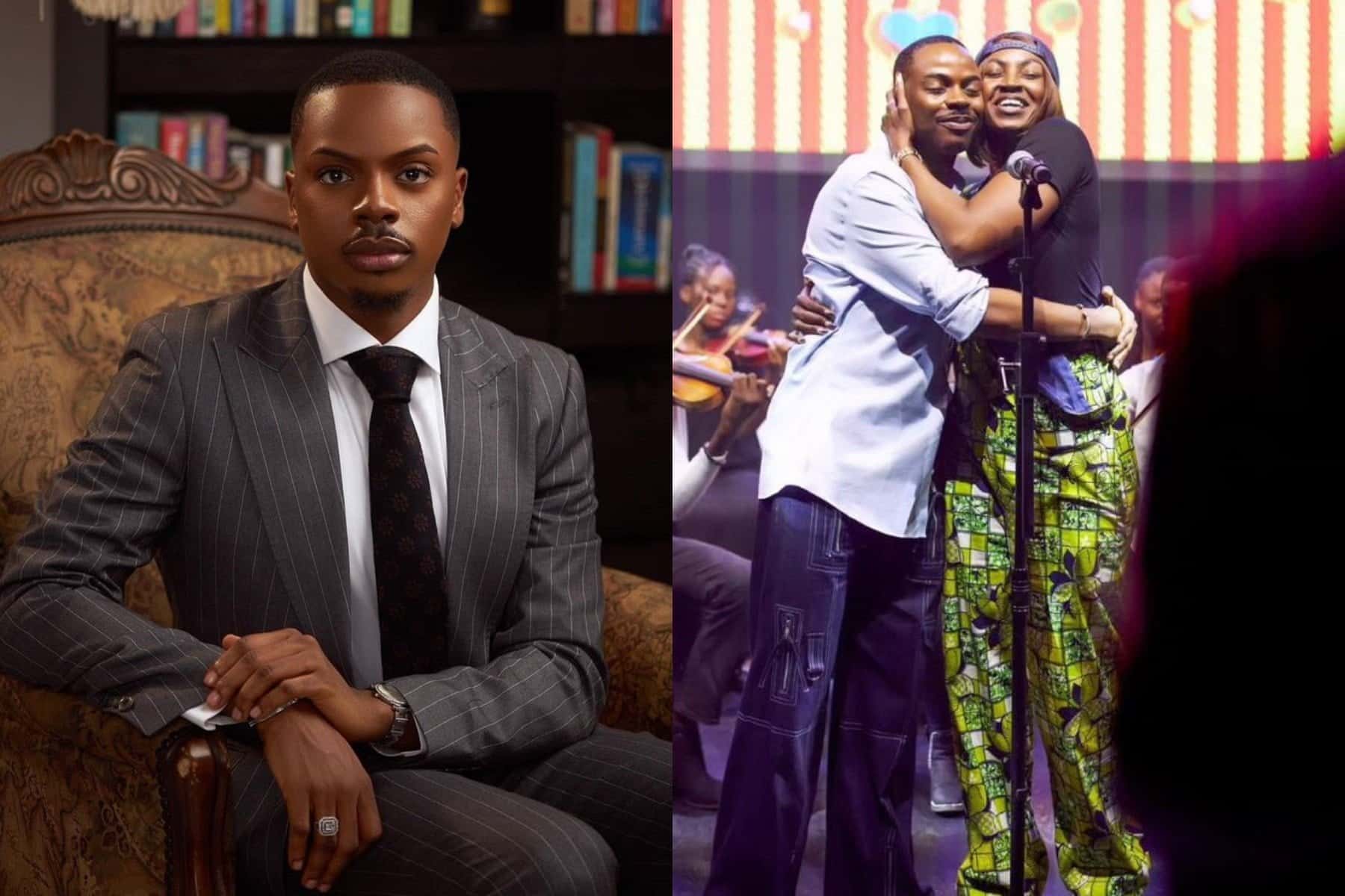 Enioluwa reacts as Kate Henshaw pours out her heart to him