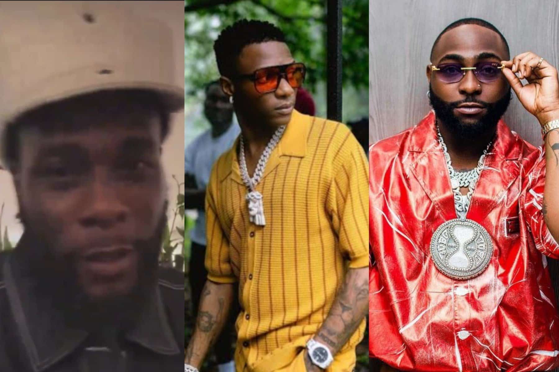 Burna Boy tells those asking him to weigh into Davido and Wizkid's beef