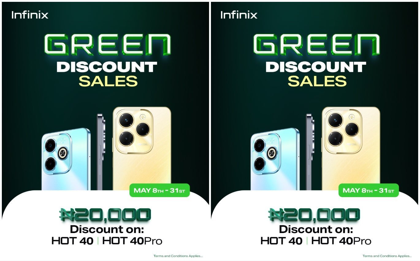 infinix green discount