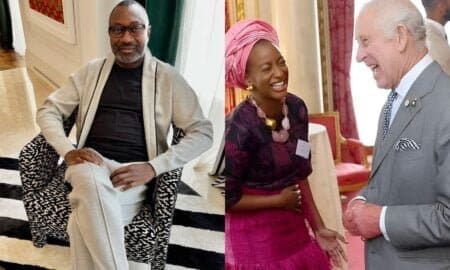 Femi Otedola praises daughter as she meets with King Charles