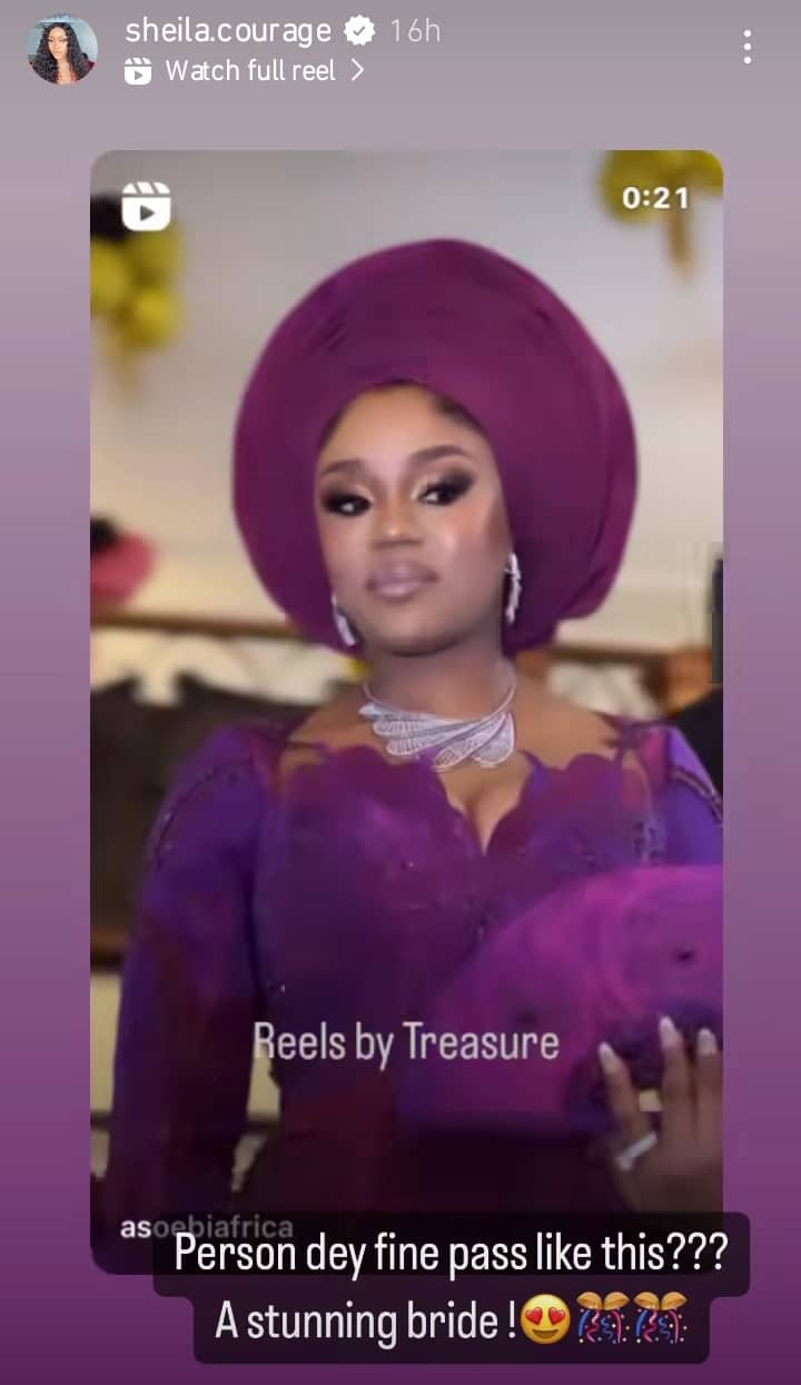 Sheila Courage hails Chioma on her wedding day