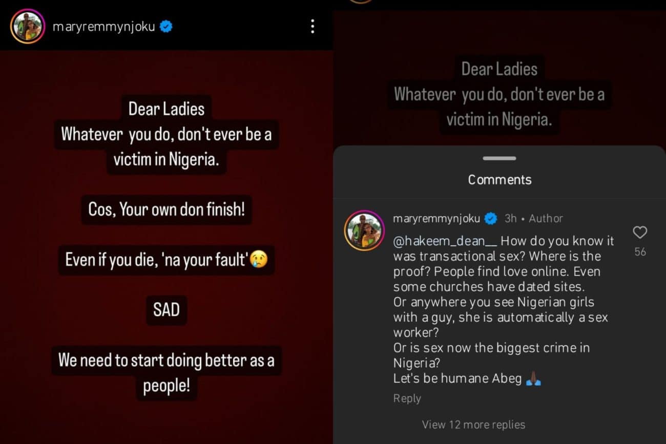Mary Njoku tells Nigerian ladies not to fall victims