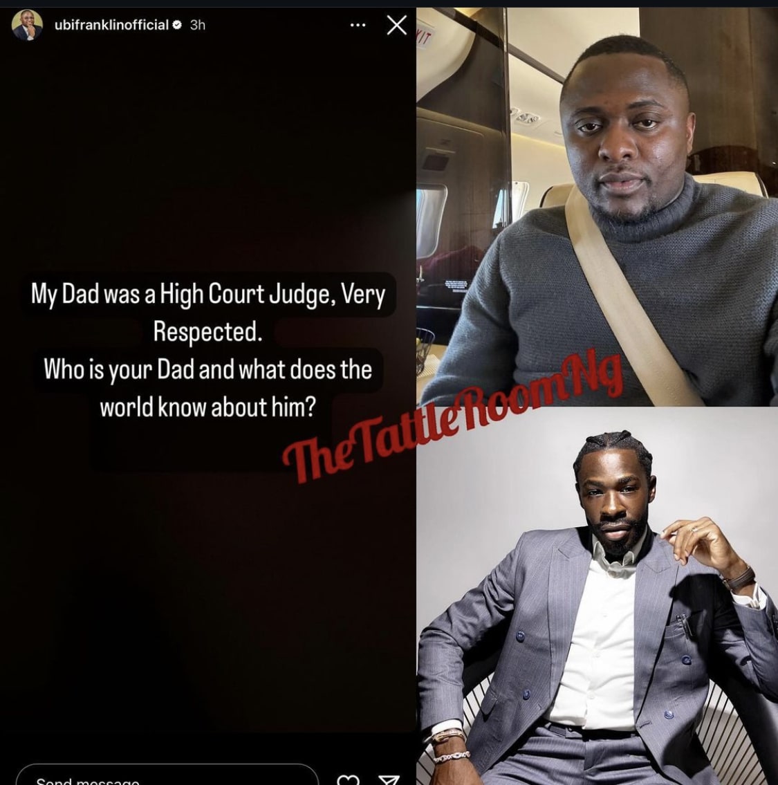 Ubi Franklin fights Davido’s Lawyer.