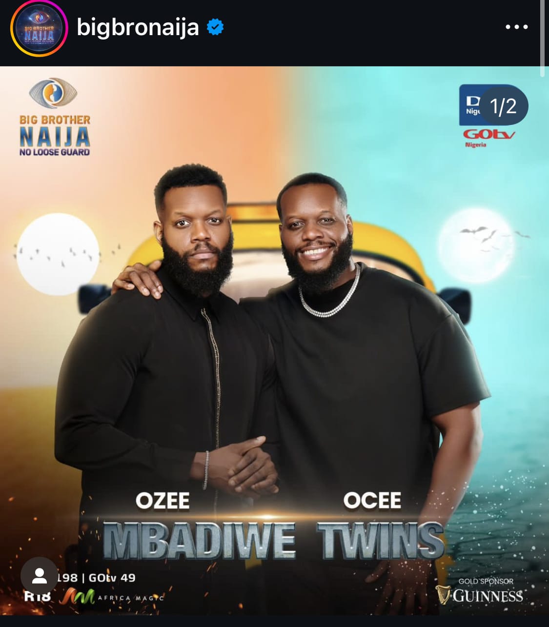 BBNaija temporada 9: Ozee e Ocee Mbadiwe.