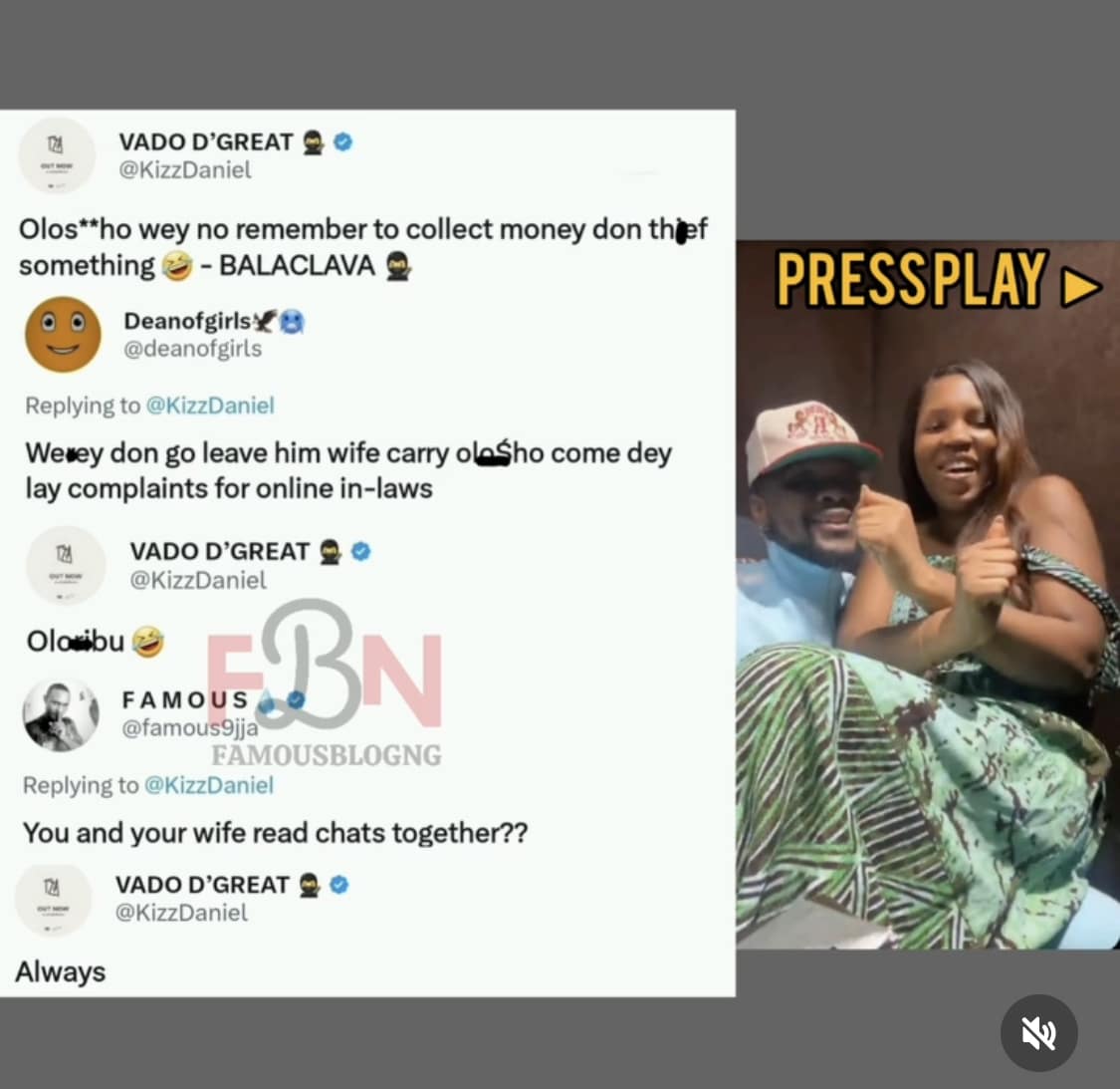 Kizz Daniel Exchanges Words With A Netizen Who Accused Him Of Leaving His Wife For A Lady Of The Night