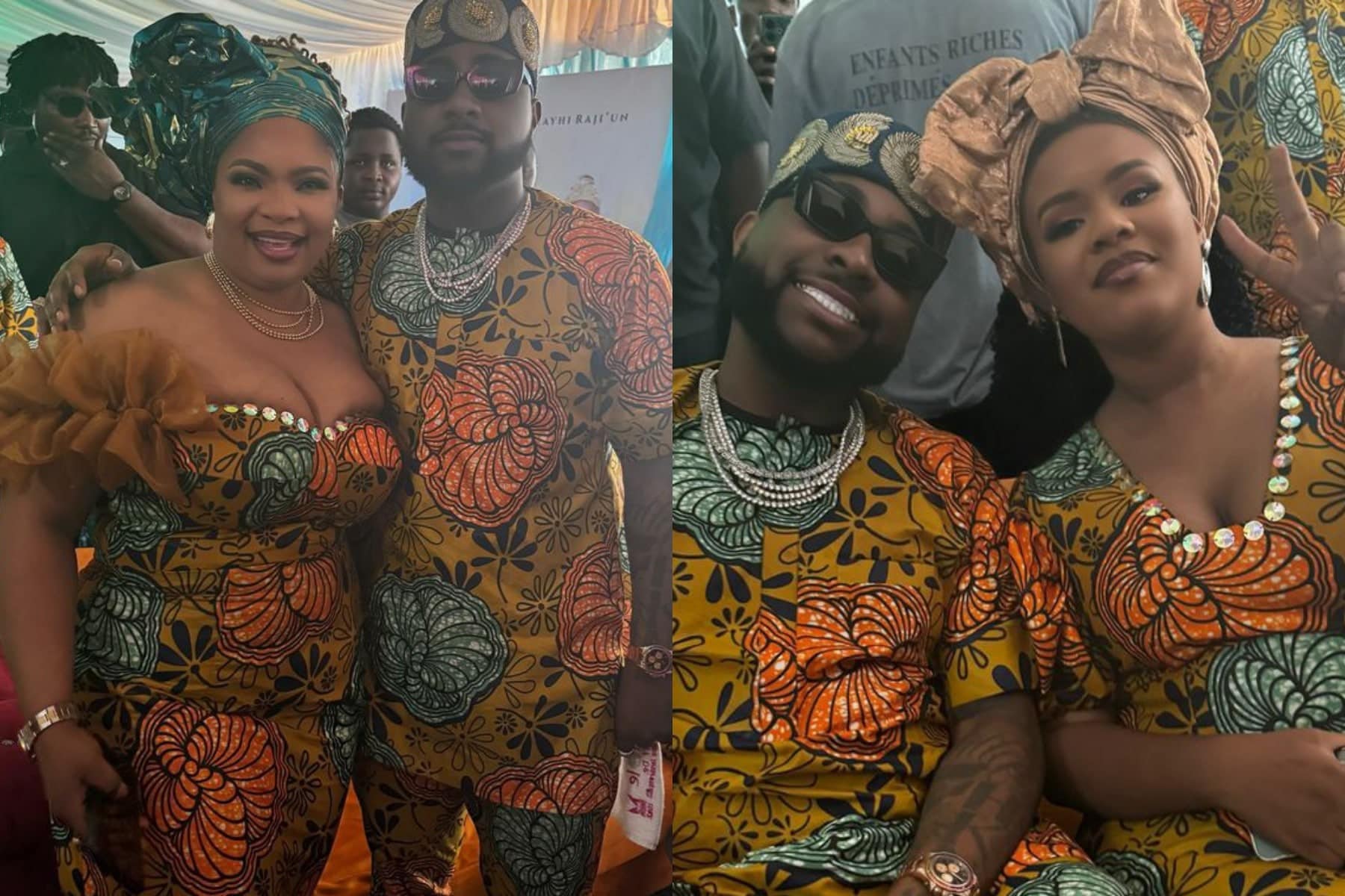 Laide Bakare and daughter meet Davido