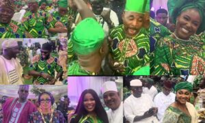 Nollywood stars at Faithia Williams father's burial