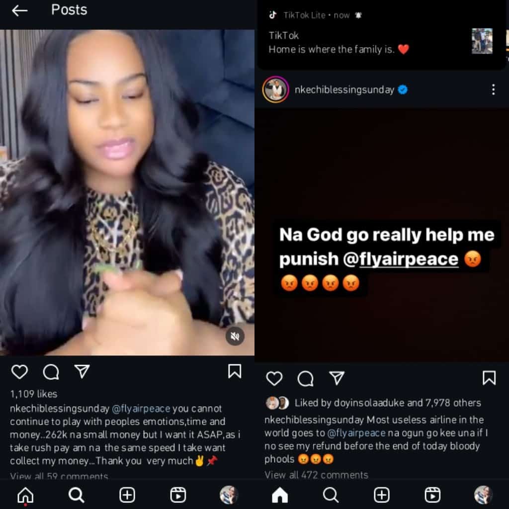 Nkechi Blessing calls out Airpeace