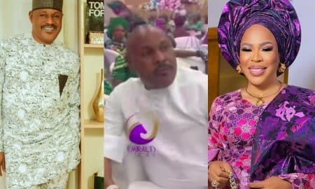 Saidi Balogun storms Faithia Williams father's burial