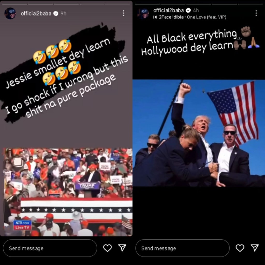 2baba reacts to Trump's assasination attempt