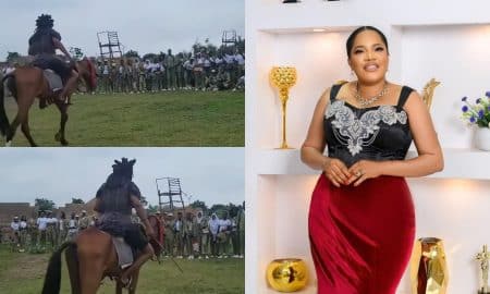 Some Corp members visit Toyin Abraham