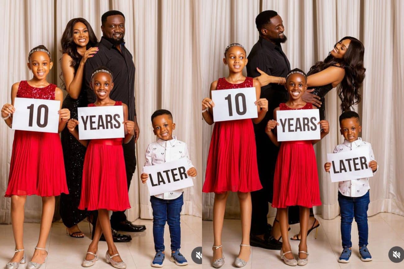 Jude Okoye y su esposa celebran su décimo aniversario de bodas