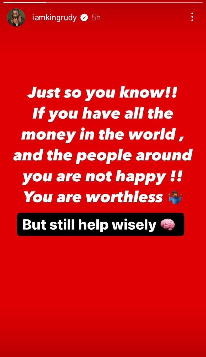 “You Are Worthless If You Have All The Money In The World And People Around You Aren’t Happy” – Paul Okoye