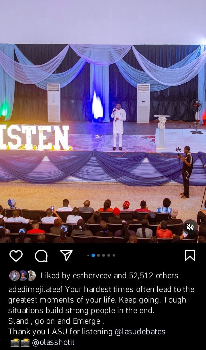 Lateef Adedimeji storms LASUU