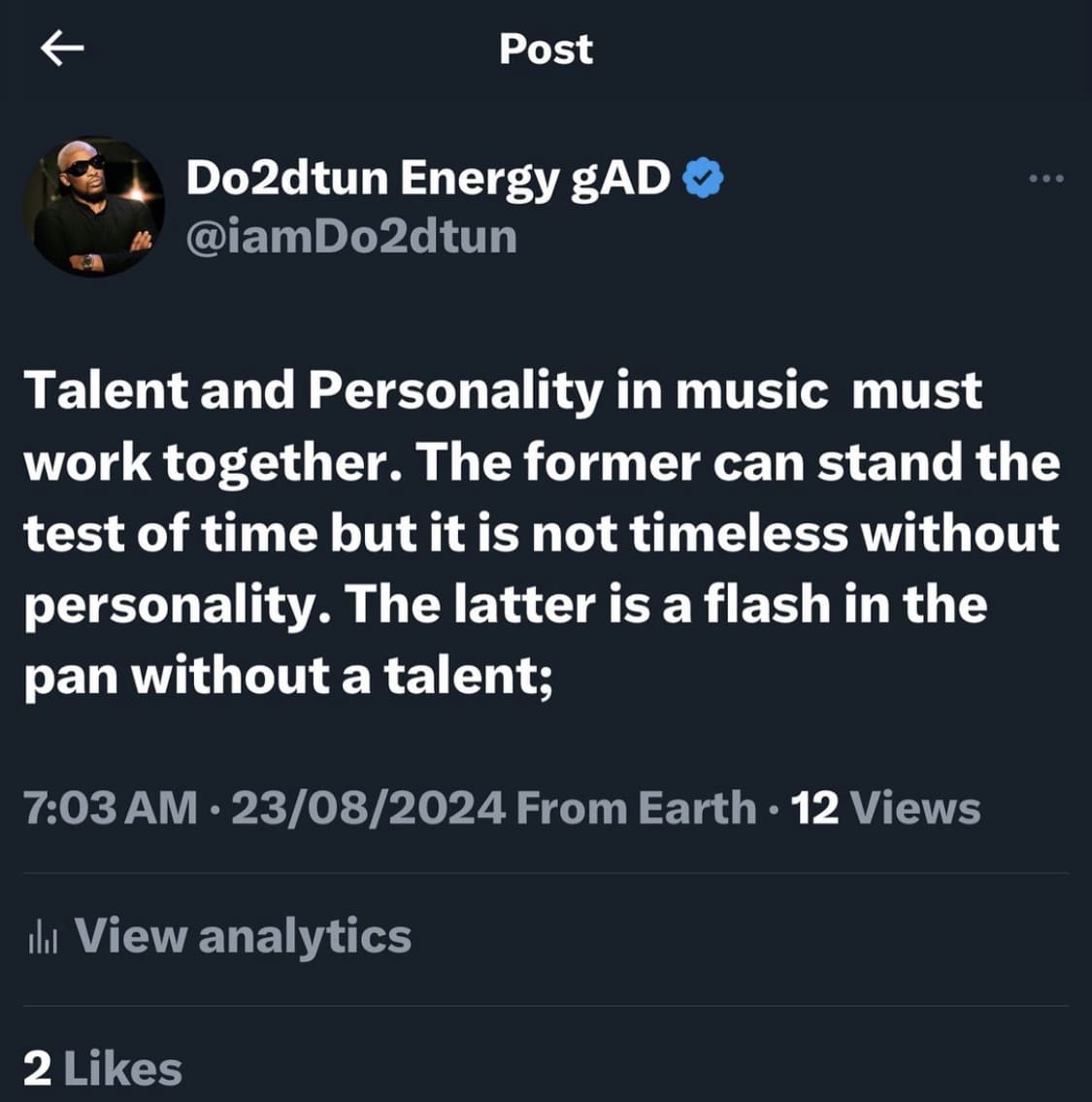 Do2dtun talks music and longevity.