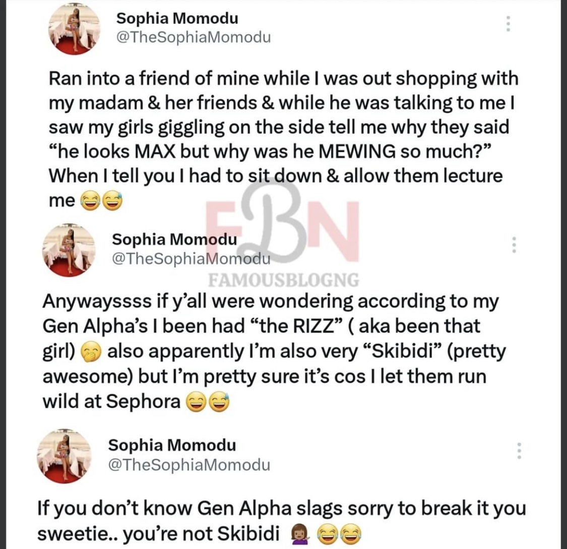 Sophia Momodu shares her daughter’s antics.