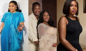 Rita Dominic consoles Aphrican Ace and wife