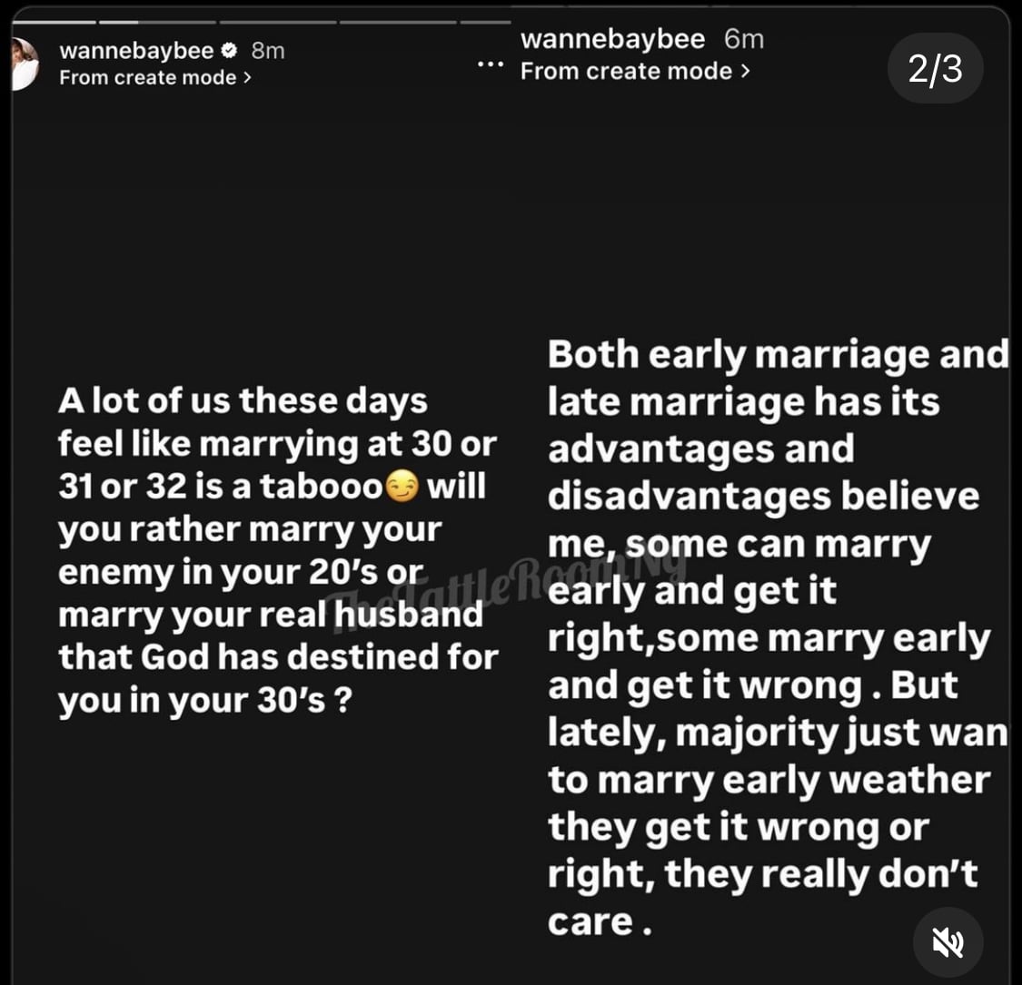 Wanneka talks about age limits for marriage.