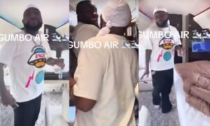 Davido gives friends a tour of his private jet