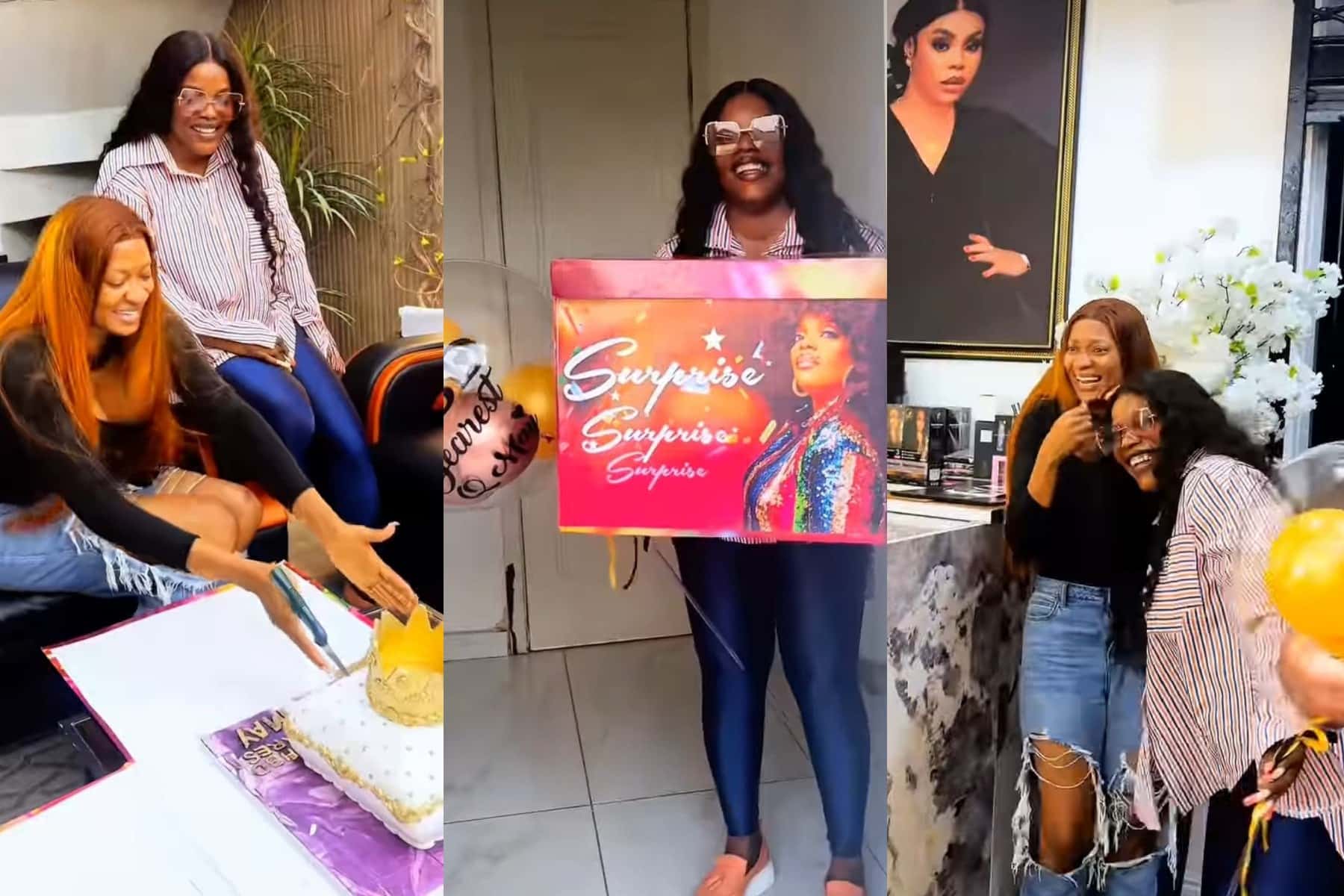 Empress Njamah surprises May Edochie